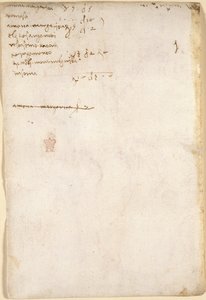 アランデル 263、f.149v、家計簿の集計 (レオナルドの手にはない) (1504)、「コデックス アランデル」より (紙にペンとインク) 作： Leonardo da Vinci