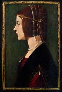 ベアトリスデステ1475-1497、c1490。 作： Leonardo da Vinci
