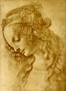 女性の頭 作： Leonardo da Vinci