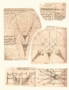 光と陰の理論を説明する5つの図、c1472-c1519 1883 作： Leonardo da Vinci