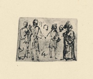 図のグループ、c1480 1945 作： Leonardo da Vinci