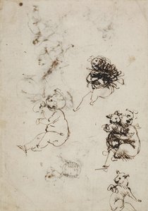 レオナルド・ダ・ヴィンチ、1857.0110.1-裏面（大英博物館蔵） 作： レオナルド・ダ・ヴィンチ