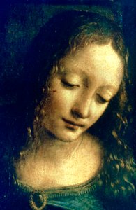 マドンナオブザロックスの詳細、1482-1486 作： Leonardo da Vinci