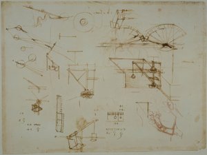 機械的研究 作： Leonardo da Vinci