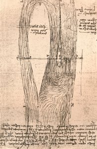 フランス、アンボワーズのロワールの地図をスケッチするc1472-c1519 1883 作： Leonardo da Vinci