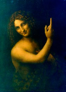 洗礼者ヨハネ、1513年〜1516年 作： Leonardo da Vinci