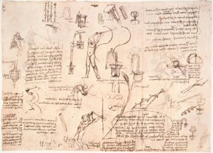 パイプ内の水の流れに関する研究... 作： Leonardo da Vinci
