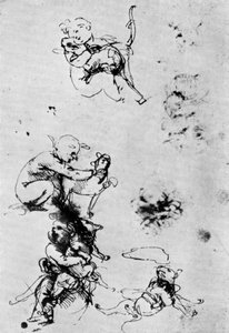 マドンナデルガットの研究、15世紀1930年。 作： Leonardo da Vinci
