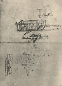 カートなどの研究、c1480 1945 作： Leonardo da Vinci