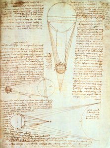 月のイルミネーションの研究、以下。 1xコーデックスレスター、c.1506-08 作： Leonardo da Vinci