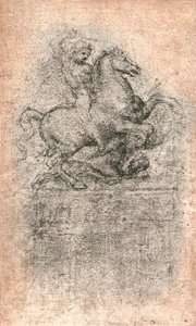 スフォルツァ記念碑の研究、c1482-c1499 1883 作： Leonardo da Vinci