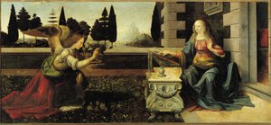 受胎告知 作： Leonardo da Vinci