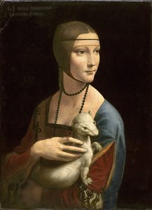 白貂を抱く貴婦人（セシリア・ガレラーニ） 作： Leonardo da Vinci