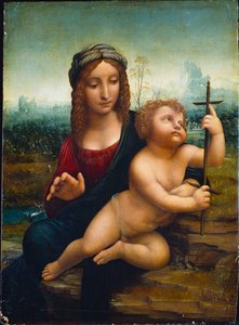 ヤーンワインダーのマドンナ 作： Leonardo da Vinci