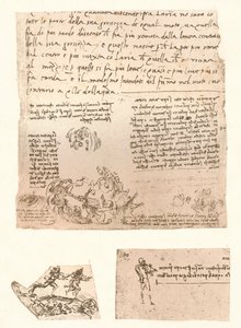 3つの図面、c1472-c1519 1883 作： Leonardo da Vinci