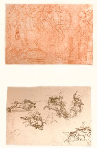 2つの図面、c1472-c1519 1883。 作： Leonardo da Vinci