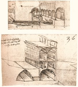 町の運河に関する2つの計画、c1472-c1519 1883