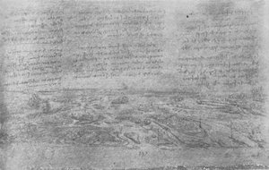 デルタの眺め、c1480 1945 作： Leonardo da Vinci