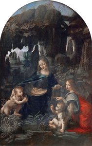 岩の聖母 作： レオナルド・ダ・ヴィンチ