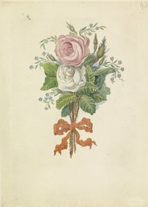 王室のシルエットを持つバラ、1816年 作： Leonardus Schweickhardt