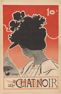 雑誌 Le Chat Noir のポスター Lire Le Chat Noir (オブジェクトのタイトル) 作： Leonce Burret