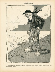 バタープレート、番号434、色の風刺 作： Leonce Burret