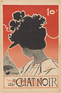 黒猫」のポスター 作： Leonce Burret