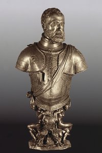 神聖ローマ皇帝チャールズ5世の胸像（1500-58）（ブロンズ）
