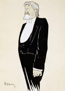 俳優ジャン・ムーネ＝サリー（1841-1916）、レオネット・カッピエーロ（1875-1942）による風刺画