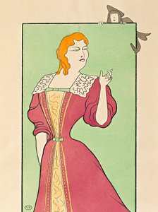 タルチュフ』のエルミラ役を演じるマリー＝ルイーズ・マルシー（1866～1942年 作： Leonetto Cappiello