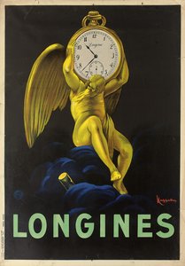 スイスの時計職人ロンジンの広告ポスター、1922年