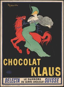 Chocolat Klaus , 1902. 作： Leonetto Cappiello