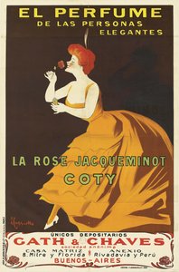 コティ - ラ・ローズ・ジャクミノー、1904年。 作： Leonetto Cappiello