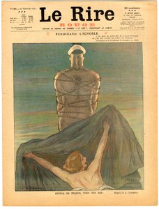 赤い笑い "の表紙、色で風刺する 作： Leonetto Cappiello