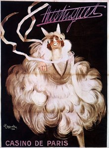 カジノ・ド・パリでの「Mistinguett（ミスティングレット）」、Leonetto Cappiello（1875-1942）のポスター 作： Leonetto Cappiello