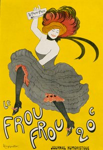 Leonetto Capielloによるユーモア新聞「Le Frou Frou」のポスター。1909年に出版されたEduard Fuchs著『Illustrierte Sittengeschichte vom Mittelalter bis zur Gegenwart』より。 作： Leonetto Cappiello