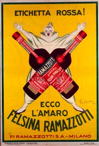 アマロ（アメル）・フェルシナ・ラマゾッティ」のポスター 作： Leonetto Cappiello