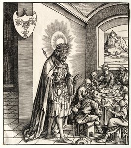 ハプスブルク家と接続した聖人：祖先の一般的な説明.... 作： Leonhard Beck