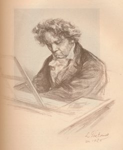 ベートーベンの肖像、1920 作： Leonid Osipovic Pasternak