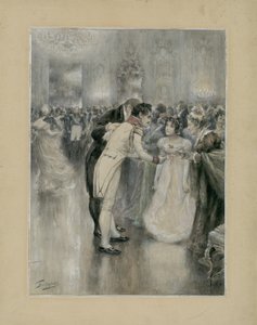 彼女の最初のボールのナターシャ。 レオ・トルストイの小説『戦争と平和』の挿絵、1893年。
