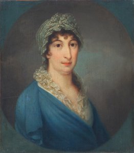 青いドレスの女性 作： Leopold Blonder