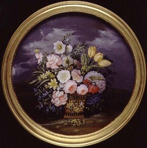 開放的な風景の中の花 作： Leopold Brunner
