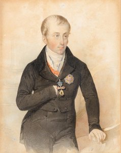 オーストリア皇帝フェルディナント 1 世の肖像、1793 ～ 1875 年、1836 年。 作： Leopold Fischer