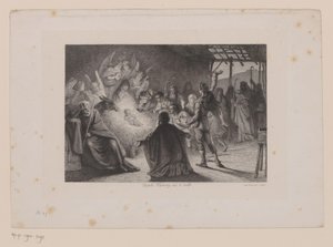 羊飼いの礼拝 作： Leopold Flameng