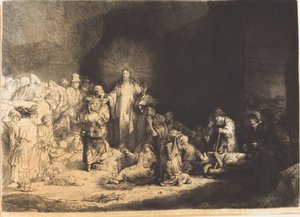 キリストの説教 (The Hundred Guilder Print)