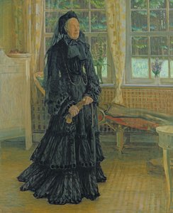 マリーザカリアス（1828-1907）雨の日、1904 作： Leopold Karl Walter von Kalckreuth