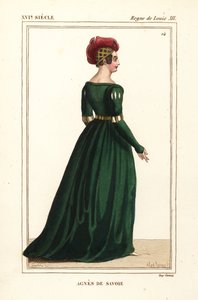 ロングヴィル伯爵夫人アグネス・オブ・サヴォワ 作： Leopold Massard