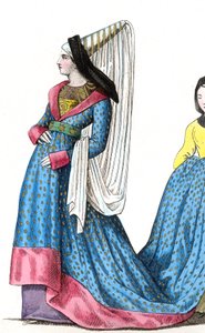 ジェームス1世の娘、スコットランドのマルグリット 作： Leopold Massard