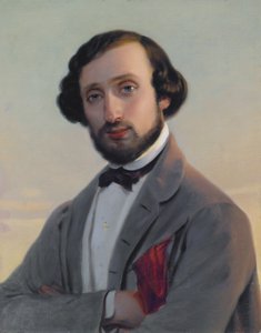 ルートヴィヒ・アウグスト・フランクル・フォン・ホッホヴァルトの肖像（1810-1894） 作： Leopold Pollak