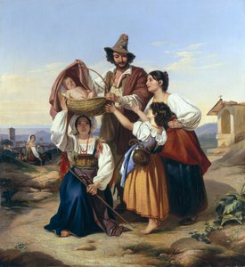 イタリアの牧夫、1835 作： Leopold Pollak